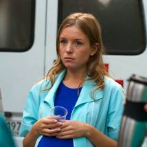Полина Филоненко на съемках сериала "Самара 2"