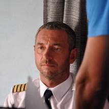 Максим Дрозд на съемках сериала "Позднее раскаяние"