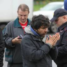 Эльдар Салаватов на съемках фильма "Захват"