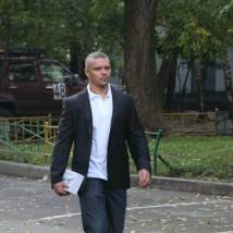 Владимир Епифанцев на съемках фильма "Захват"