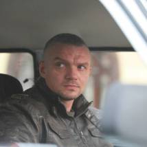 Владимир Епифанцев на съемках фильма "Захват"