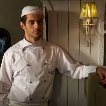 Марк Богатырев на съемках фильма "Кухня в Париже"