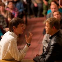 Филипп Янковский и Федор Бондарчук на съемках фильма "Чудотворец"