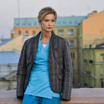 Светлана Иванова на съемках сериала "Тест на беременность"