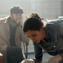 Паулина Андреева на съемках сериала "Метод"