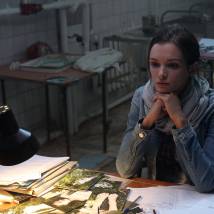 Паулина Андреева на съемках сериала "Метод"