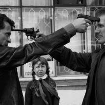 Павел Деревянко, Маргарита Исайкова и Иван Шибанов на съемках сериала "Обратная сторона луны 2"