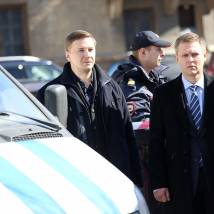 На съемках фильма "Невский"