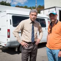 Сергей Маховиков на съемках сериала "Дом с лилиями"