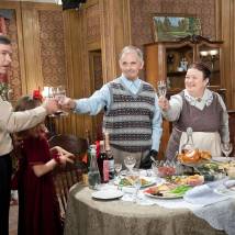 Сергей Маховиков, Нина Касторф на съемках сериала "Дом с лилиями"