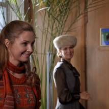Елена Радевич на съемках сериала "Дом с лилиями"