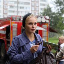 Елена Шилова на съемках сериала "Сестра моя, Любовь"