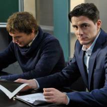Дмитрий Паламарчук на съемках сериала "Такая работа"