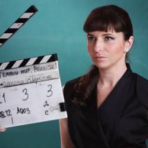 Алиса Хазанова на съемках сериала "Темный мир: Равновесие"