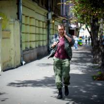 Алексей Комашко на съемках сериала "Перевозчик"