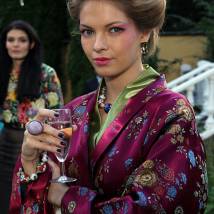 Наталья Бардо на съемках сериала "Год в Тоскане"