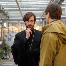 Владимир Колганов на съемках сериала "Отец Матвей"