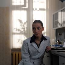 Юлия Кудояр на съемках сериала "Отец Матвей"