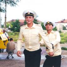 Марат Башаров, Дмитрий Ульянов на съемках фильма "72 метра" (© фото: предоставлено Первым каналом)