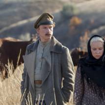 Александр Яценко и Надежда Лумпова на съемках сериала "Тихий Дон"