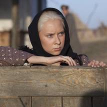 Надежда Лумпова на съемках сериала "Тихий Дон"