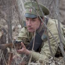 Александр Яценко на съемках сериала "Тихий Дон"