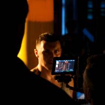 На съемках фильма "Третий поединок"