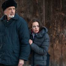Евгений Данчевский и Алена Чехова на съемках сериала "Другой майор Соколов"