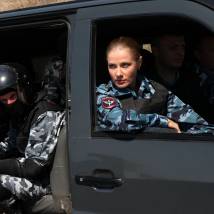 Ирина Линдт на съемках сериала "Курортная полиция"
