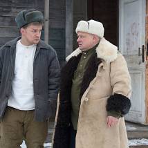 Алексей Демидов на съемках фильма "Сучья война"