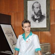 Дарья Хорошилова на съемках сериала "Практика"