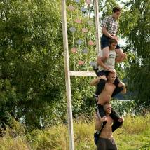 На съемках фильма "Тряпичный союз"