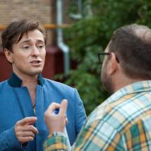 Сергей Безруков на съемках фильма "Временно недоступен"