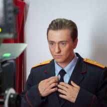 Сергей Безруков на съемках фильма "Временно недоступен"