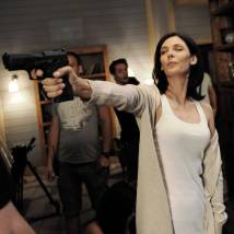 Лидия Вележева на съемках сериала "Луна"