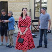 Ольга Погодина на съемках сериала "Маргарита Назарова"