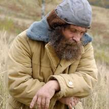 Евгений Барханов на съемках фильма "Живало-бывало"