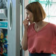 Ольга Сутулова на съемках сериала "Красные браслеты"