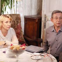 Елена Яковлева, Юрий Нифонтов на съемках сериала "Любопытная Варвара 2"