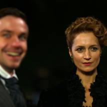 Виктория Исакова на съемках сериала "Мата Хари"