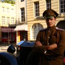 Максим Матвеев на съемках сериала "Мата Хари"