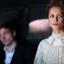 Виктория Исакова на съемках сериала "Мата Хари"