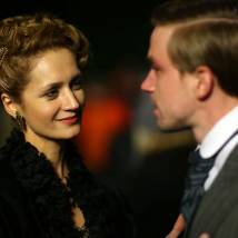 Виктория Исакова на съемках сериала "Мата Хари"