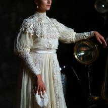 Виктория Исакова на съемках сериала "Мата Хари"