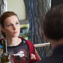 Александра Урсуляк на съемках сериала "Небеса подождут" (© фото: предоставлено телеканалом "Россия 1")