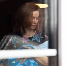 Александра Урсуляк на съемках сериала "Небеса подождут" (© фото: предоставлено телеканалом "Россия 1")