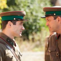 Евгений Воловенко на съемках сериала "По законам военного времени"