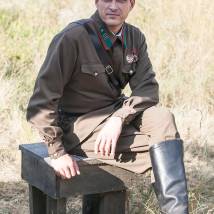Евгений Воловенко на съемках сериала "По законам военного времени"