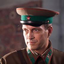 Евгений Воловенко на съемках сериала "По законам военного времени"