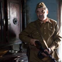 Александр Панкратов-Черный на съемках сериала "По законам военного времени"